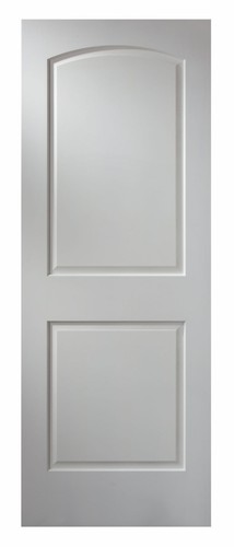 Primed raised panel - arch, top